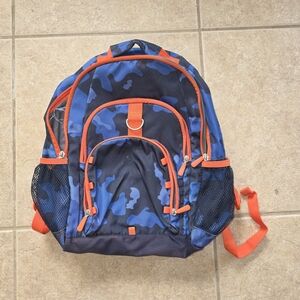 Pottery Barn Blue and Orange Kids Backpack